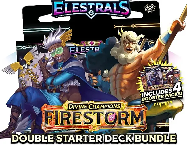 ELESTRALS - DIVINE CHAMPIONS FIRESTORM DOUBLE STARTER DECK BUNDLE - ZEUS VS HERMES - EN